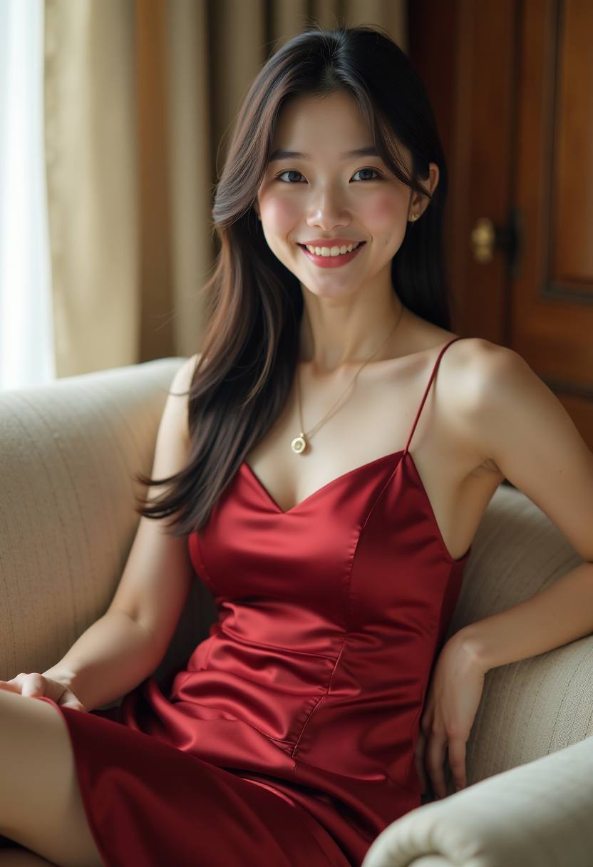 窗前侧逆光侧卧轮廓勾勒